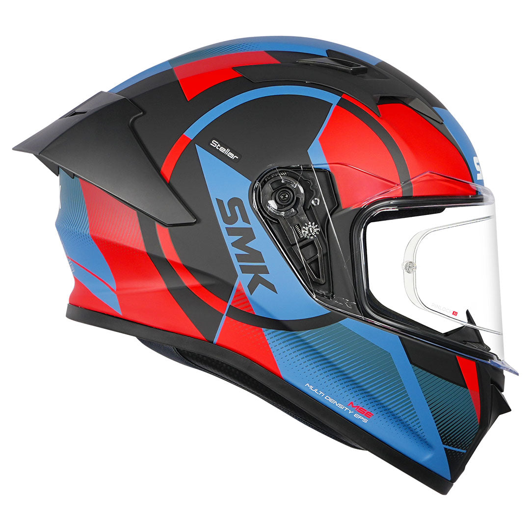 SMK Stellar Sports Faro Helmet red