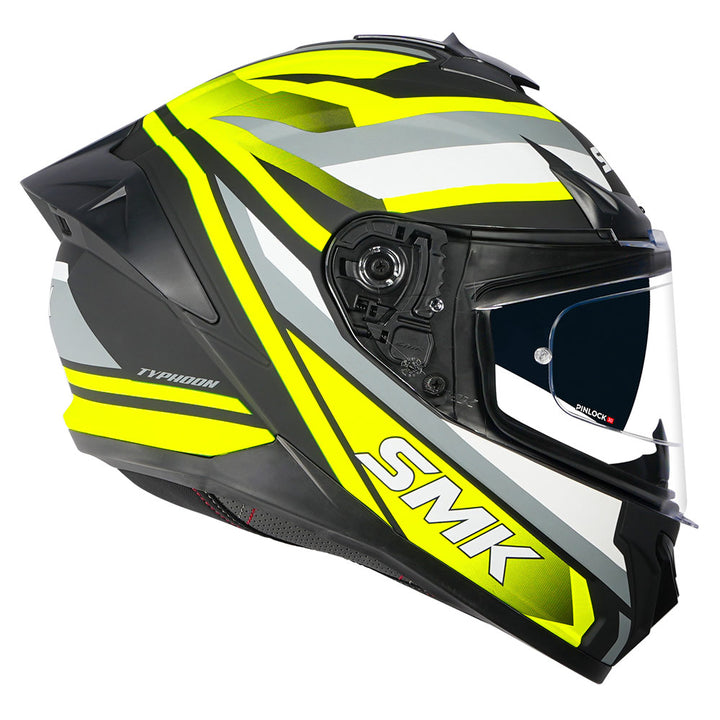 SMK Typhoon Freeride Helmet matt fluorescent yellow