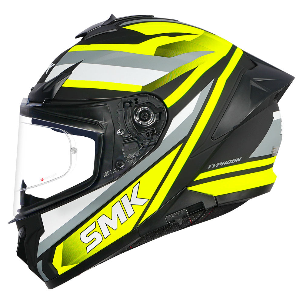 SMK Typhoon Freeride Helmet matt fluorescent yellow side