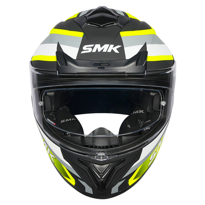 SMK Typhoon Freeride Helmet matt fluorescent yellow front