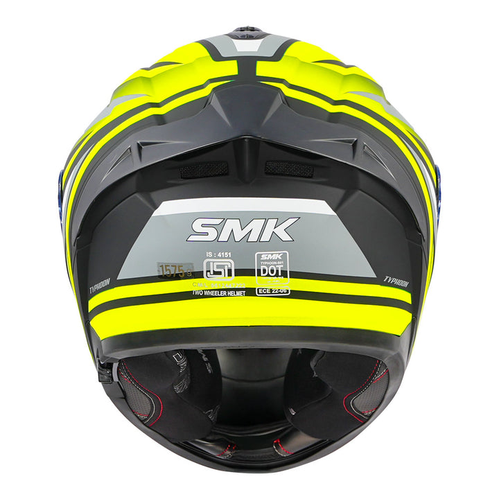 SMK Typhoon Freeride Helmet matt fluorescent yellow side