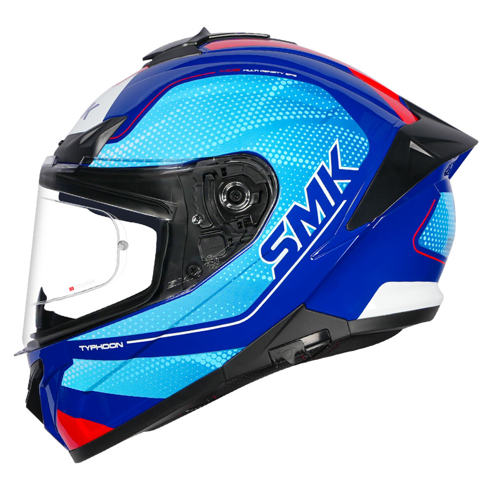 SMK Typhoon Mystic Helmet blue side