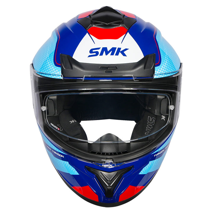 SMK Typhoon Mystic Helmet blue front