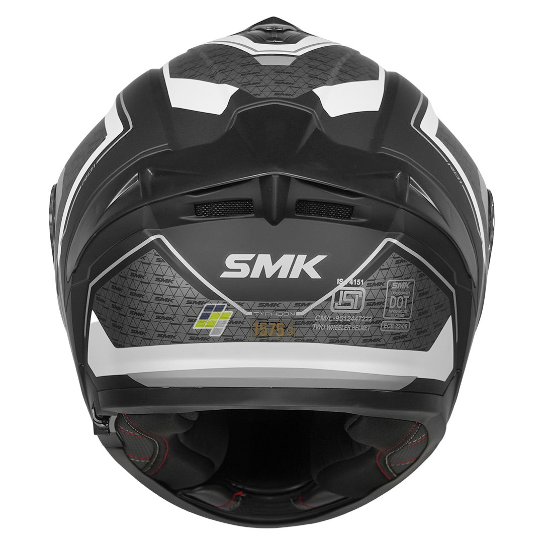 SMK Typhoon RD1 Helmet grey back