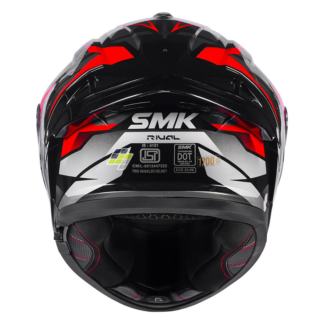 SMK Typhoon Rival Helmet back