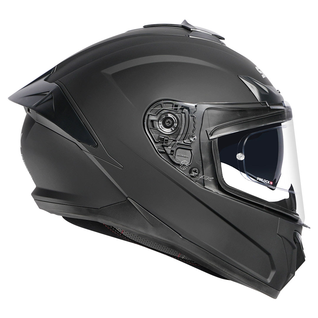 SMK Typhoon Solid Matt Black Helmet