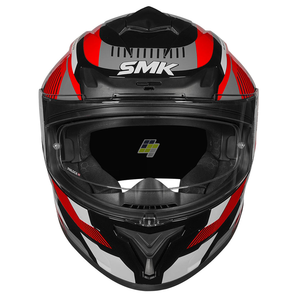 SMK Typhoon Sparko Helmet red front