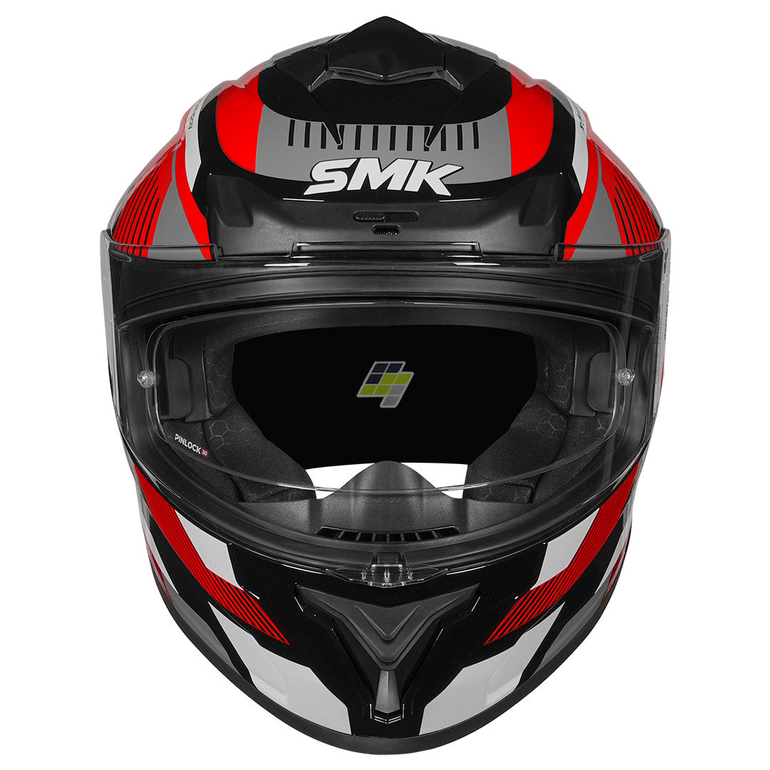 SMK Typhoon Sparko Helmet red front