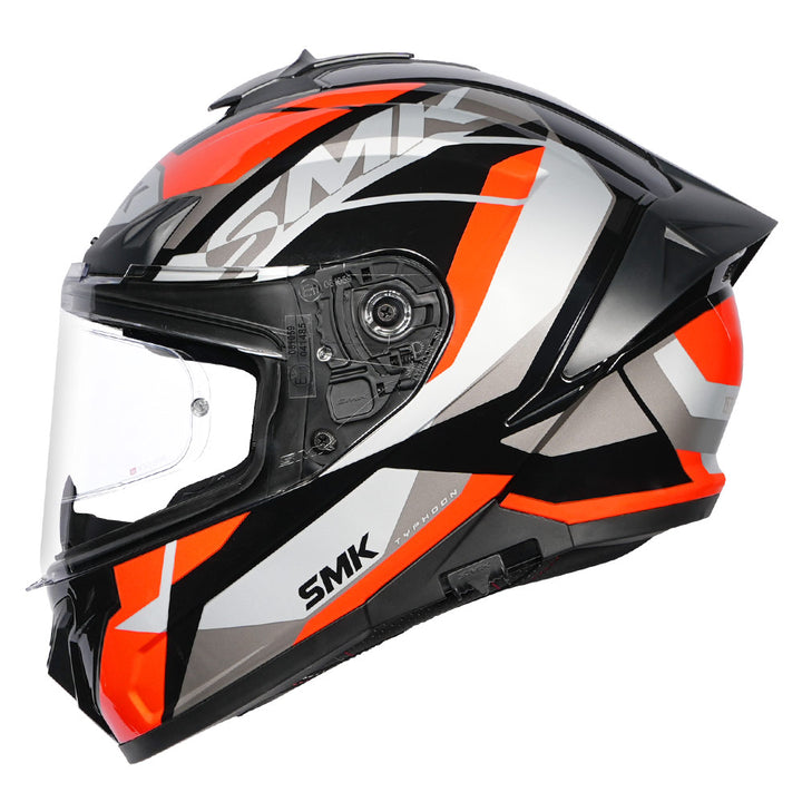 SMK Typhoon Style Helmet red side