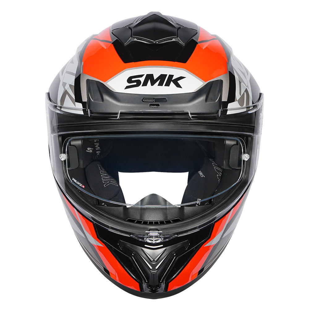 SMK Typhoon Style Helmet red front