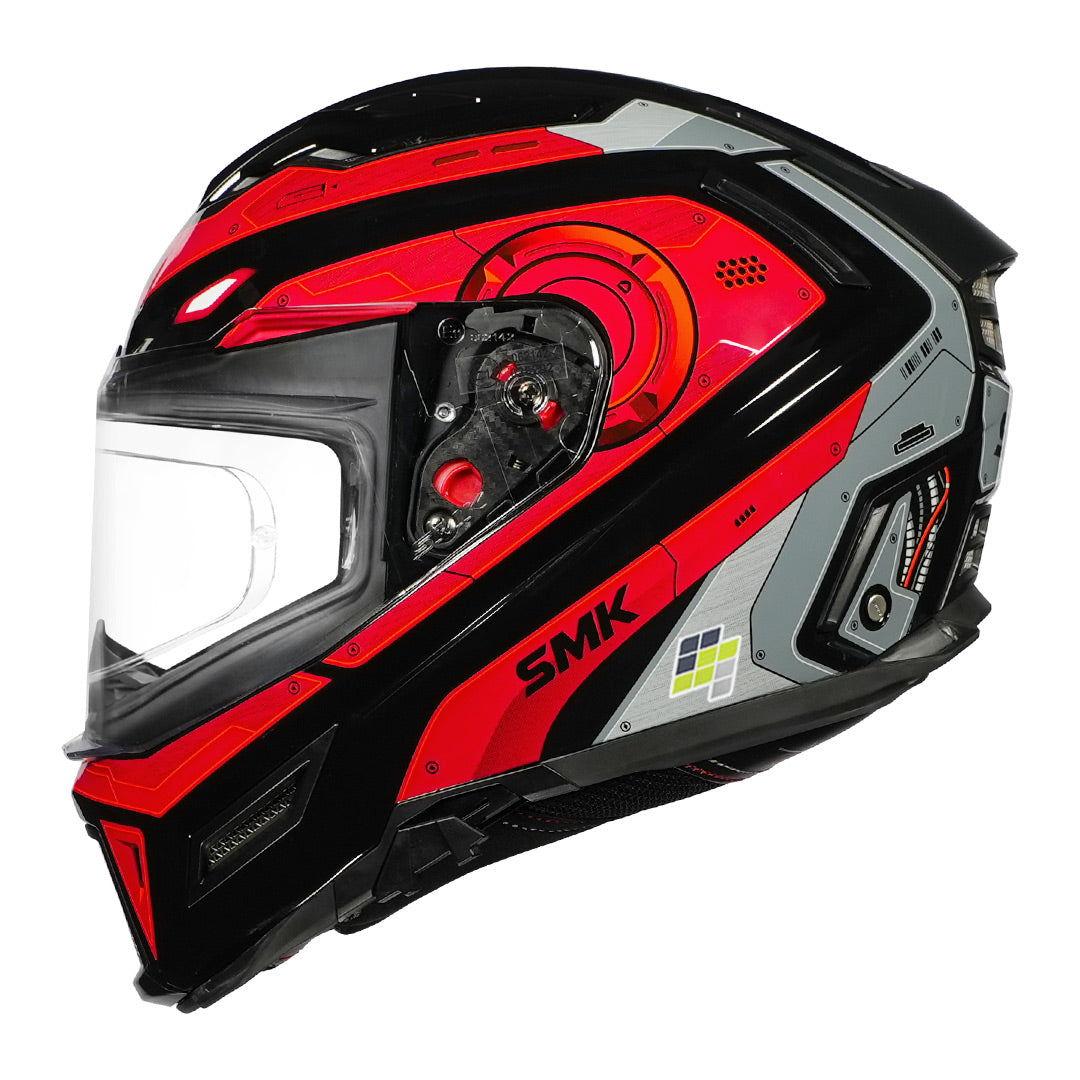 SMK Agnar Cyborg Helmet red front