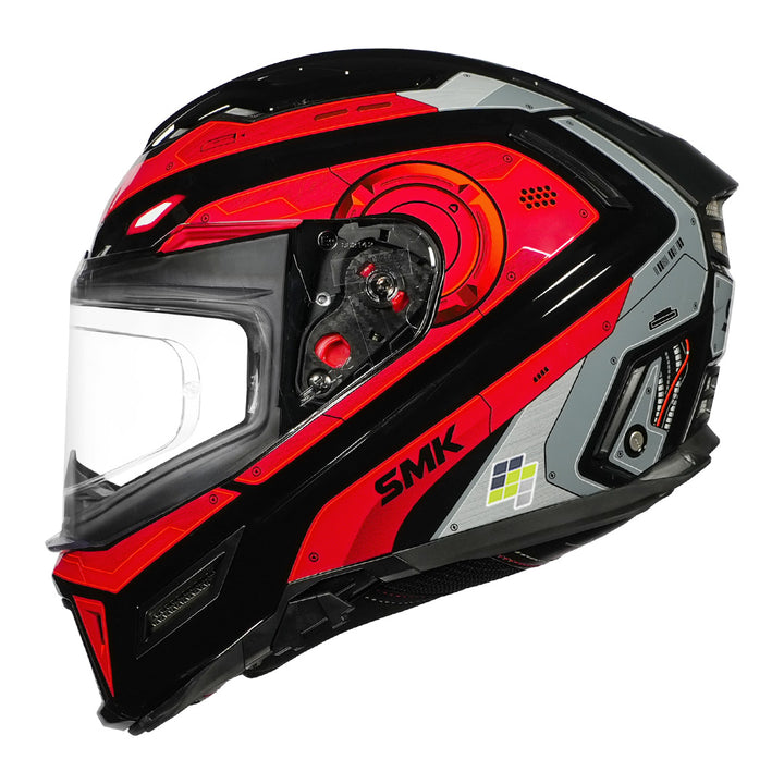 SMK Agnar Cyborg Helmet red front