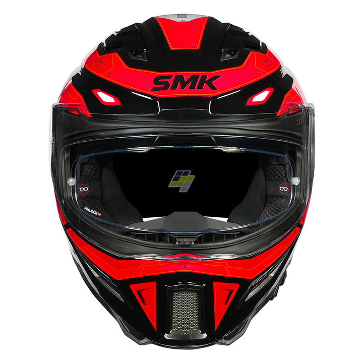 SMK Agnar Cyborg Helmet red front