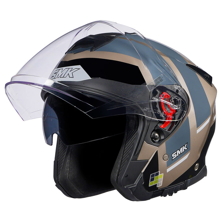 SMK GTJ Rover Open Face Helmet grey