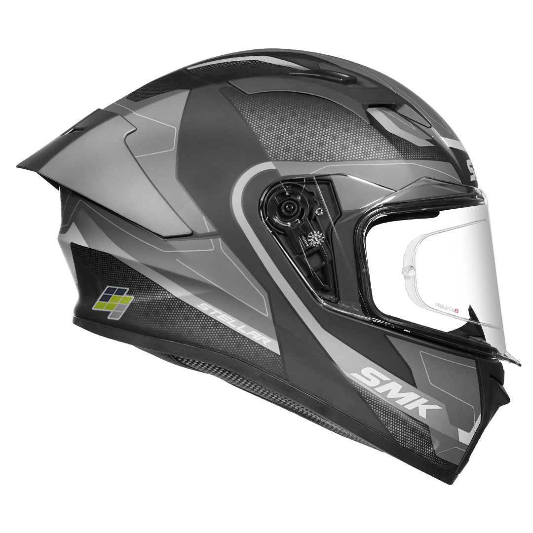 SMK Stellar Sports Flight Helmet matt grey