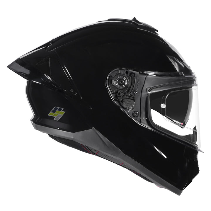 SMK Typhoon Solid Gloss Black Helmet