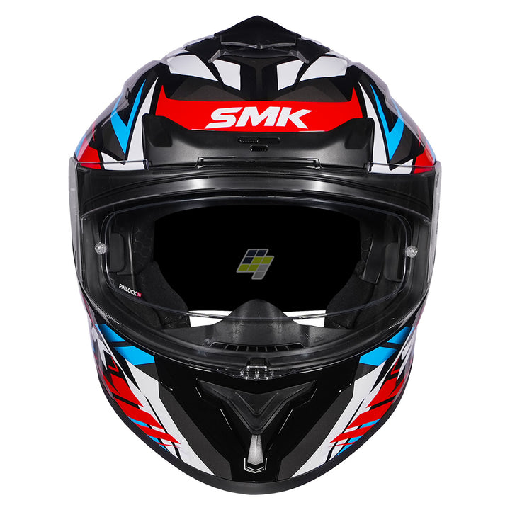 SMK Typhoon Rival Helmet white red front