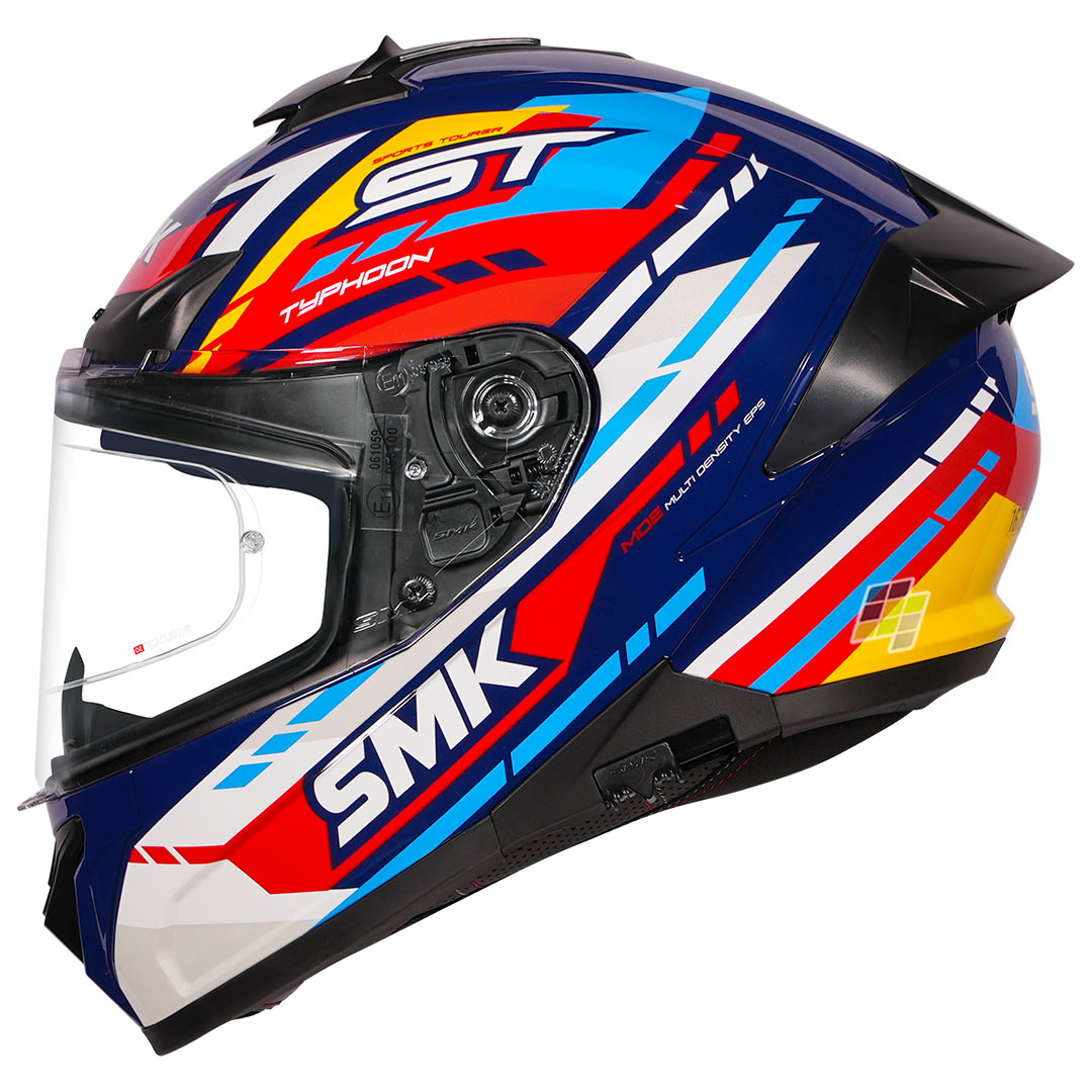 SMK Typhoon Sports Tourer Helmet multicolor side