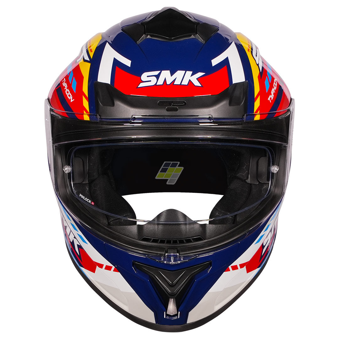SMK Typhoon Sports Tourer Helmet multicolor front