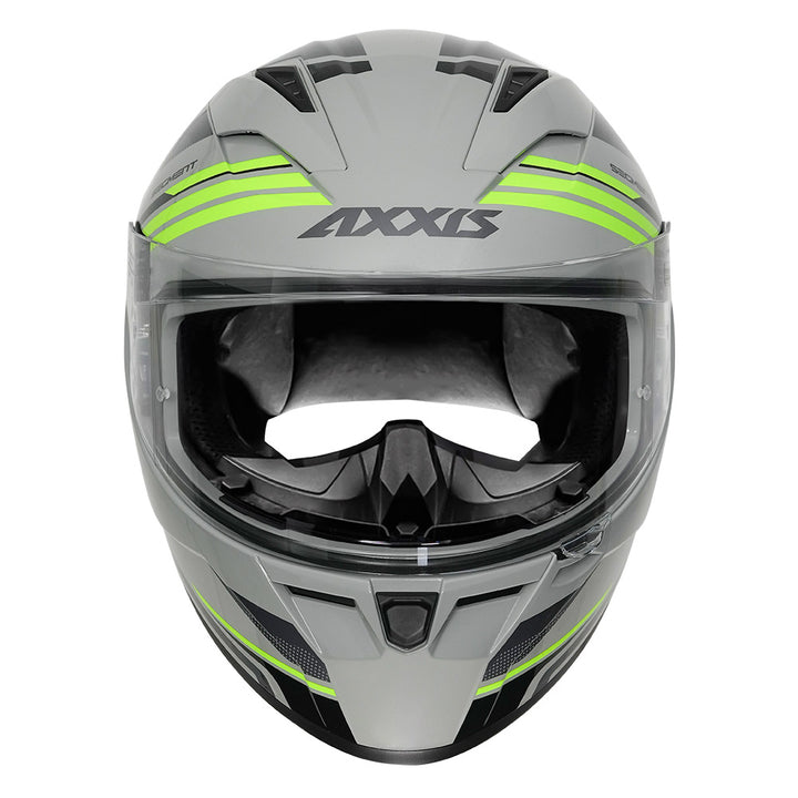 Axxis Segment Visual Helmet grey front