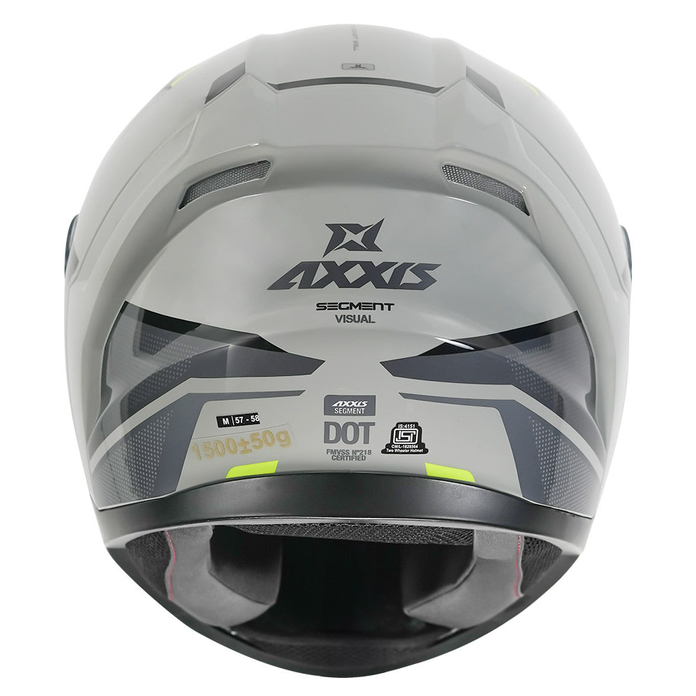 Axxis Segment Visual Helmet grey back