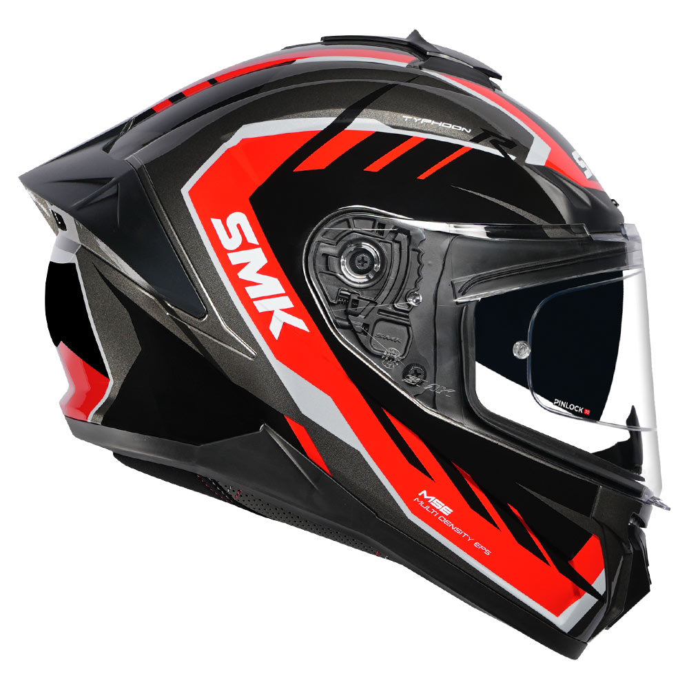 SMK Typhoon Aerot Helmet red