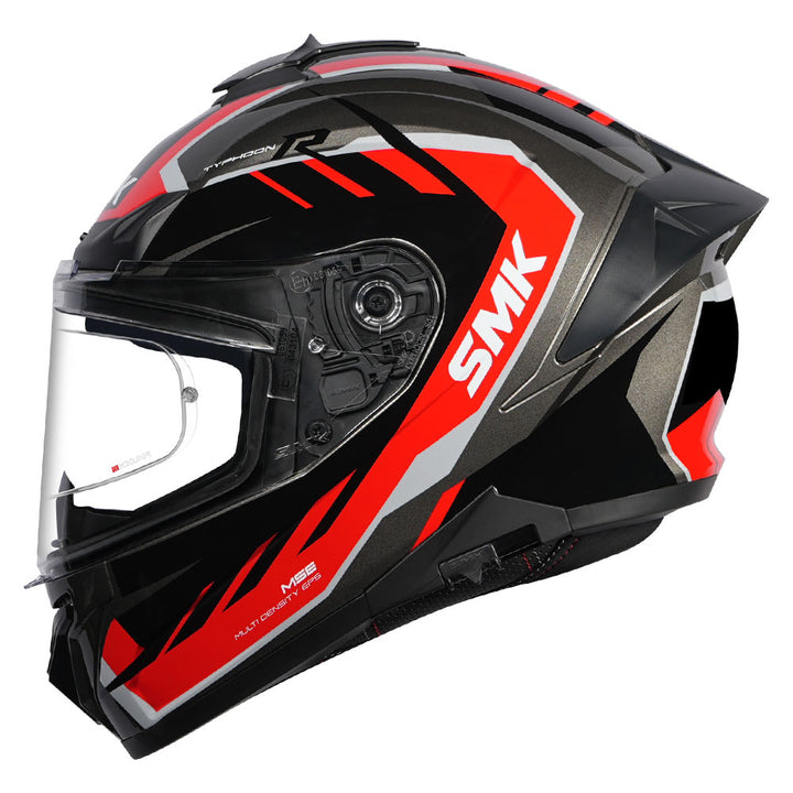 SMK Typhoon Aerot Helmet red side