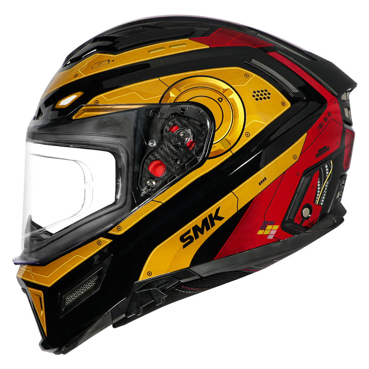 SMK Agnar Cyborg Helmet gold side
