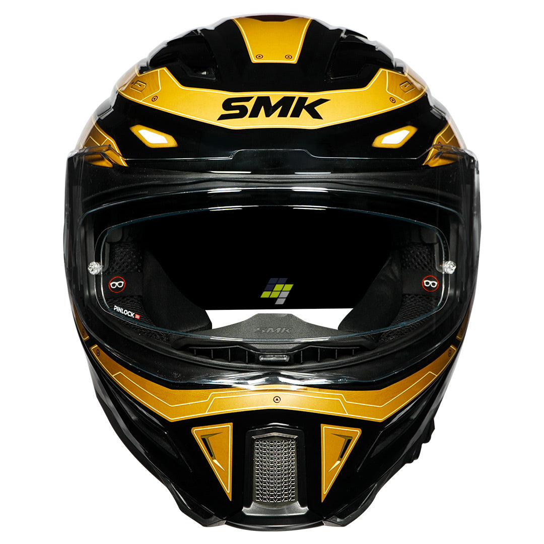 SMK Agnar Cyborg Helmet gold front