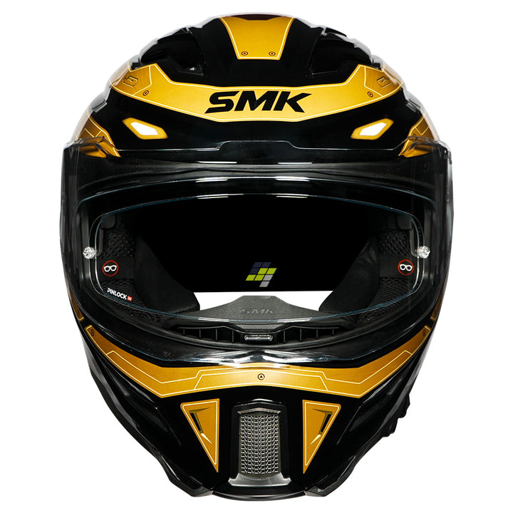 SMK Agnar Cyborg Helmet gold front