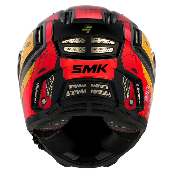 SMK Agnar Cyborg Helmet gold back