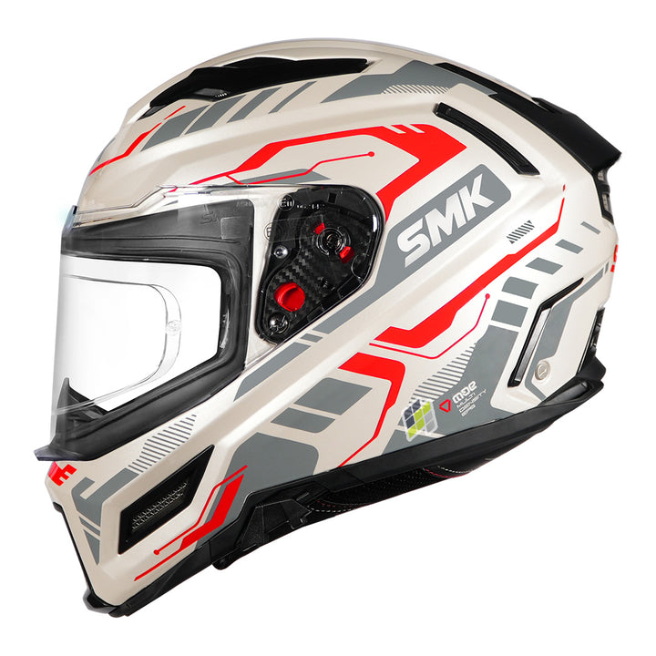 SMK Agnar Tektron Helmet red side