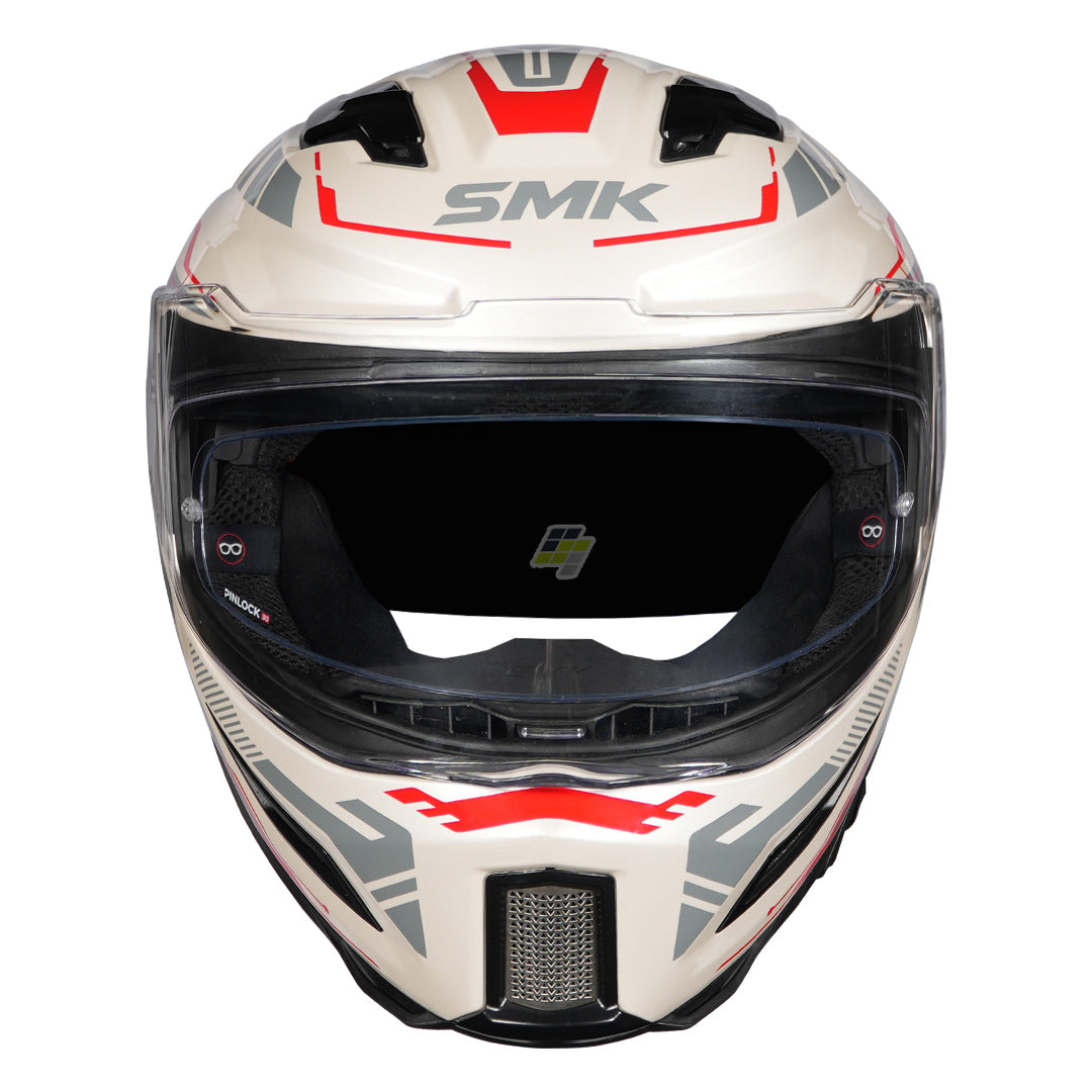 SMK Agnar Tektron Helmet red front