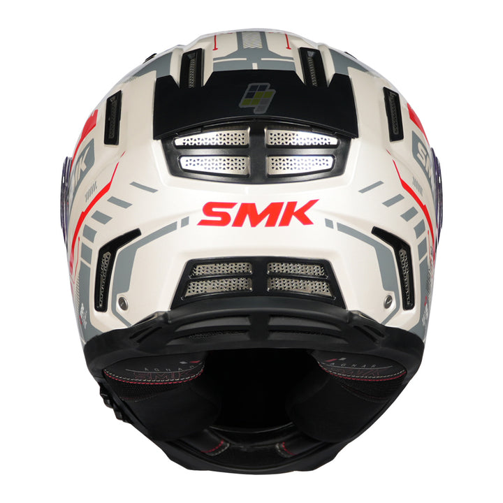 SMK Agnar Tektron Helmet red back