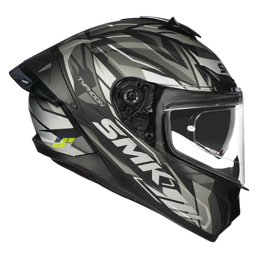 SMK Typhoon Rival Helmet matt black grey