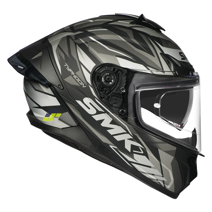 SMK Typhoon Rival Helmet matt black grey