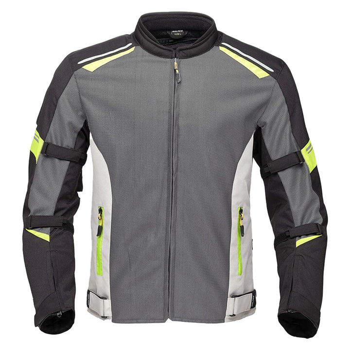 Solace Air-X V3 Riding Jacket grey neon front