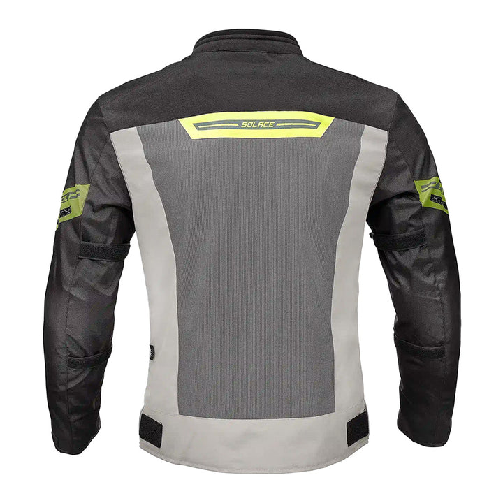 Solace Air-X V3 Riding Jacket grey neon back