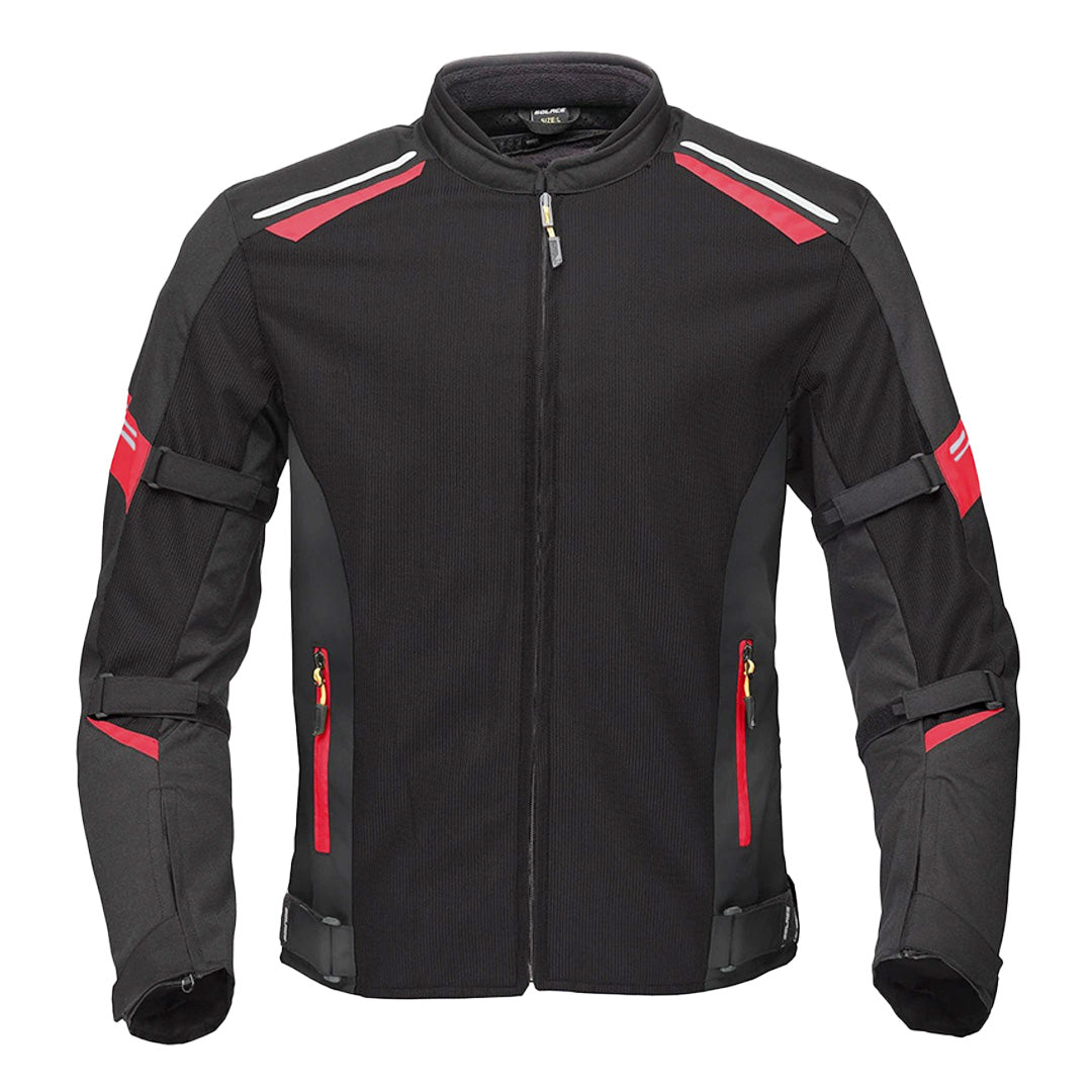 Solace Air-X V3 Riding Jacket black red front