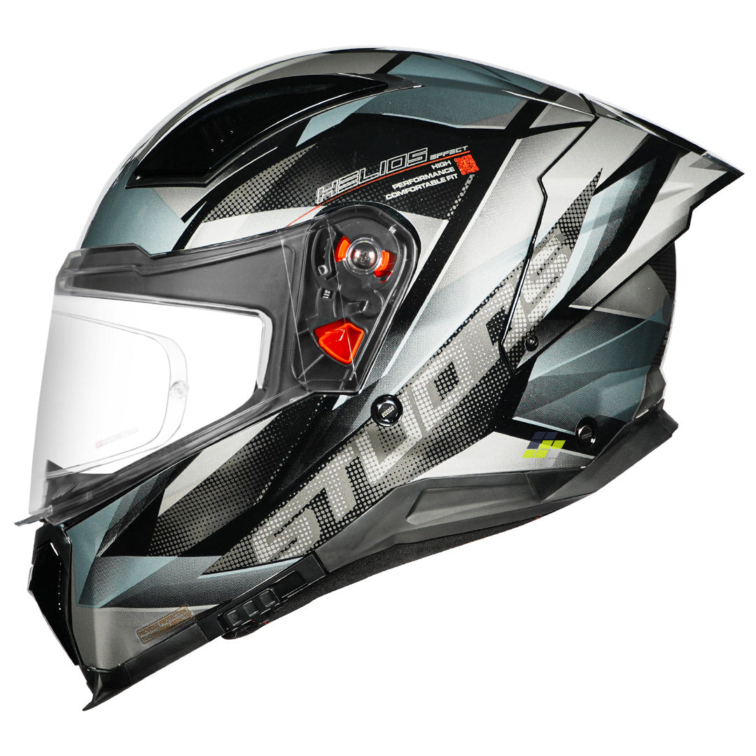 STUDDS Helios Effect Helmet black and grey side