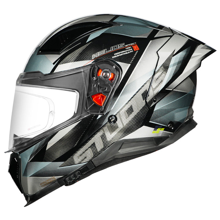 STUDDS Helios Effect Helmet black and grey side