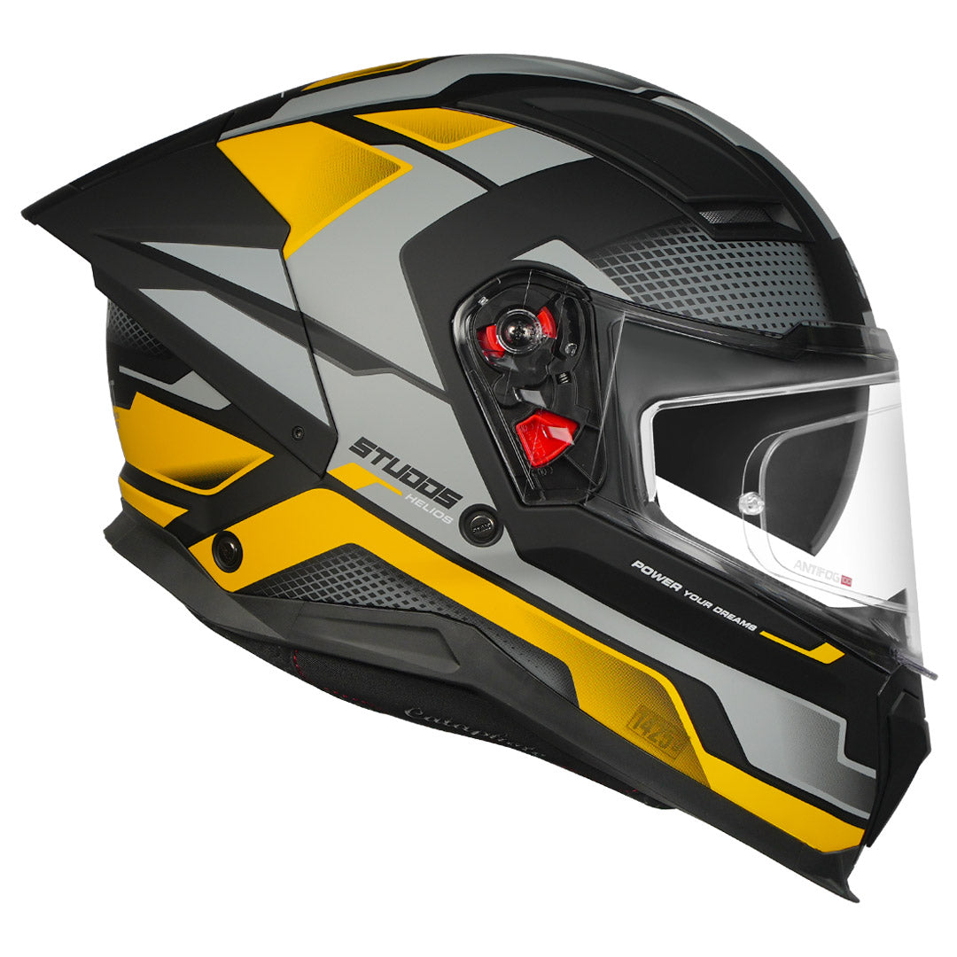 STUDDS Helios Asphalt Helmet matt black yellow