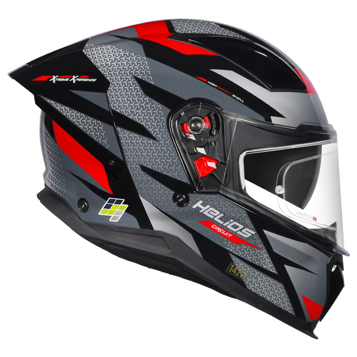 STUDDS Helios Circuit Helmet red