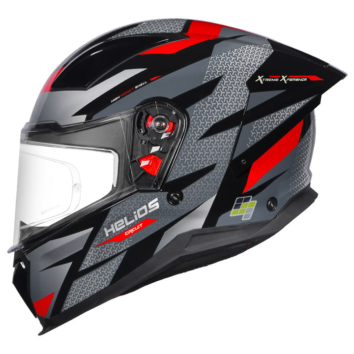 STUDDS Helios Circuit Helmet red side