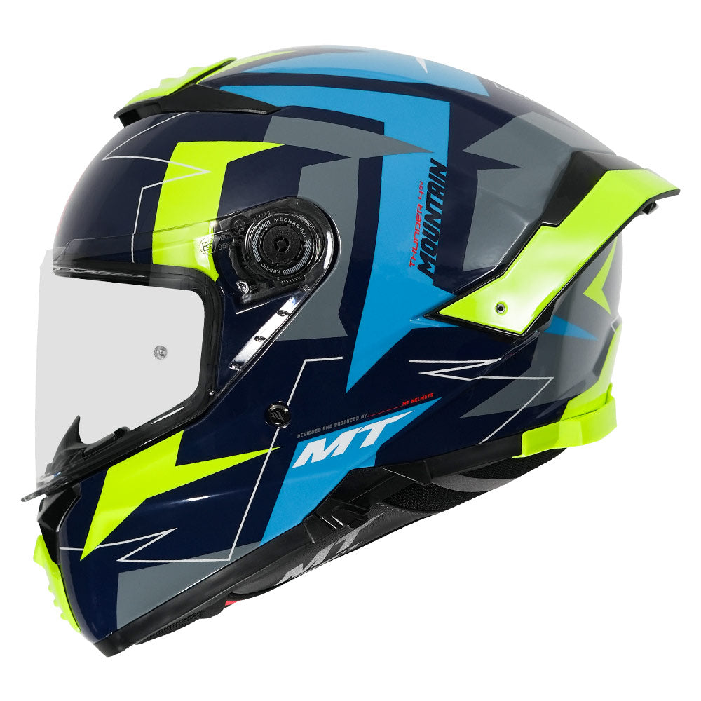 MT Thunder4 Mountain Helmet blue side