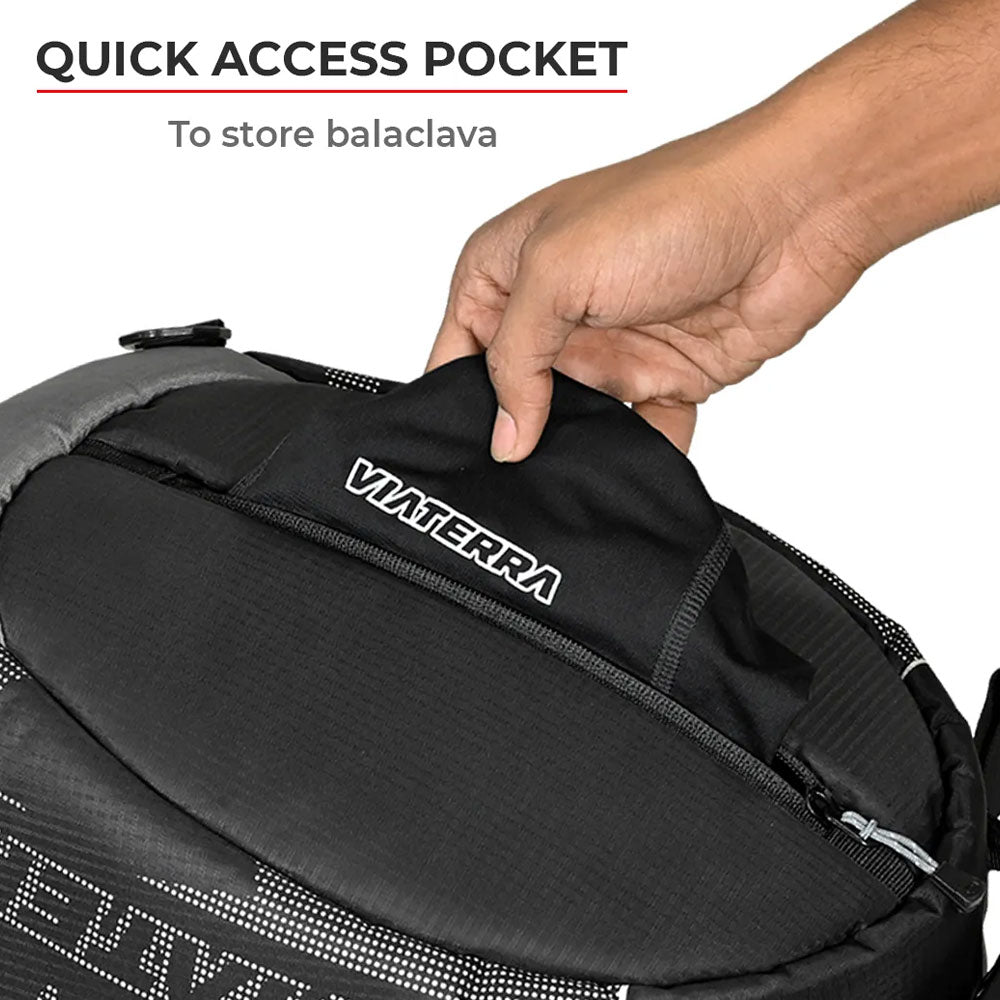 Viaterra Essentials Helmet Bag pocket