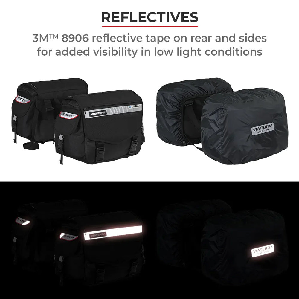 Viaterra Leh Waterproof Saddle bags reflectives