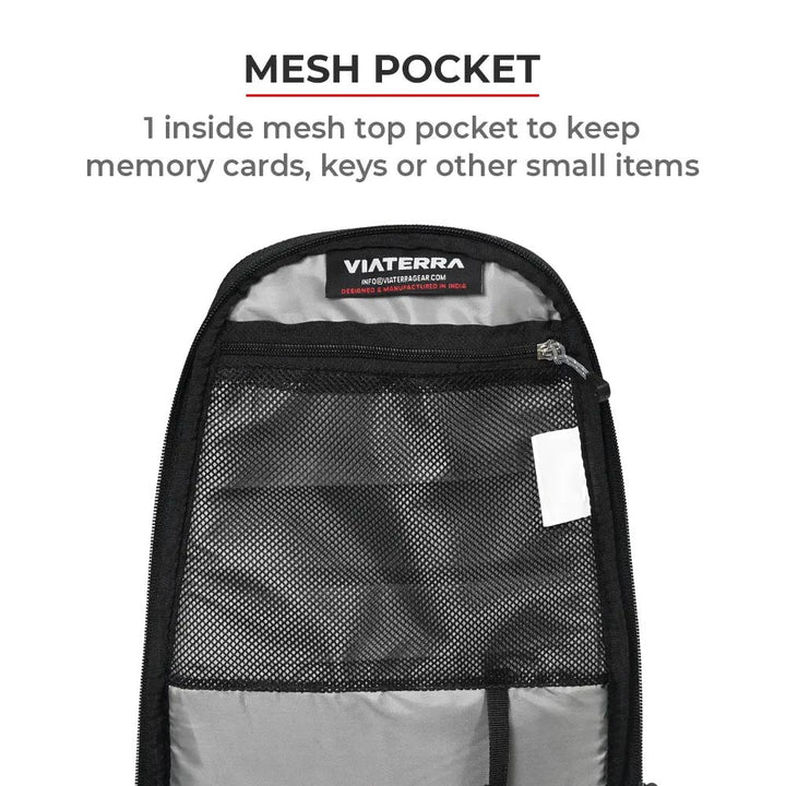 Viaterra Oxus Magnetic Tank Bag mesh pocket