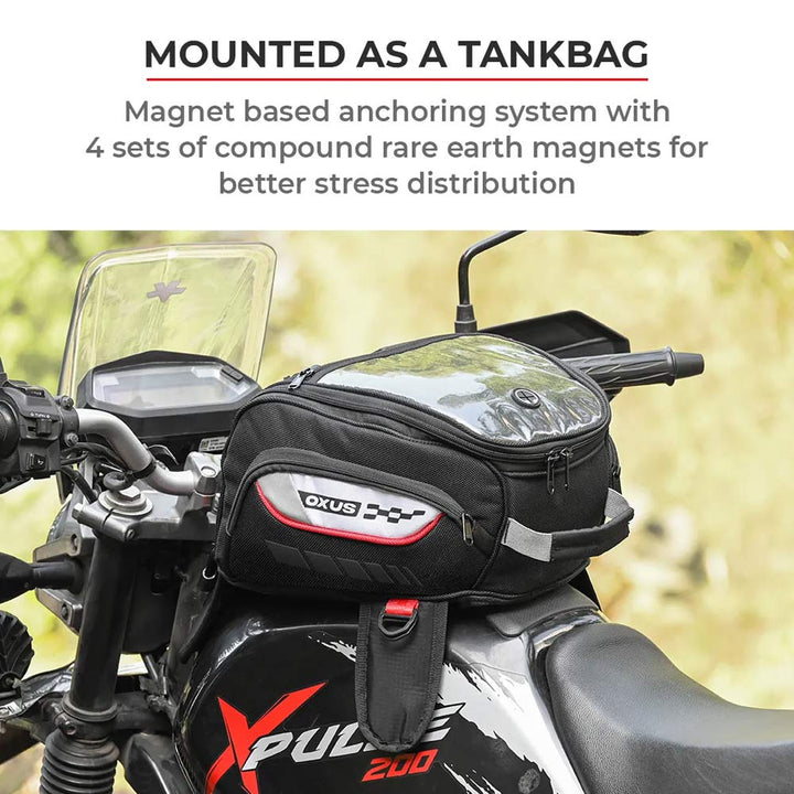 Viaterra Oxus Magnetic Tank Bag mounted