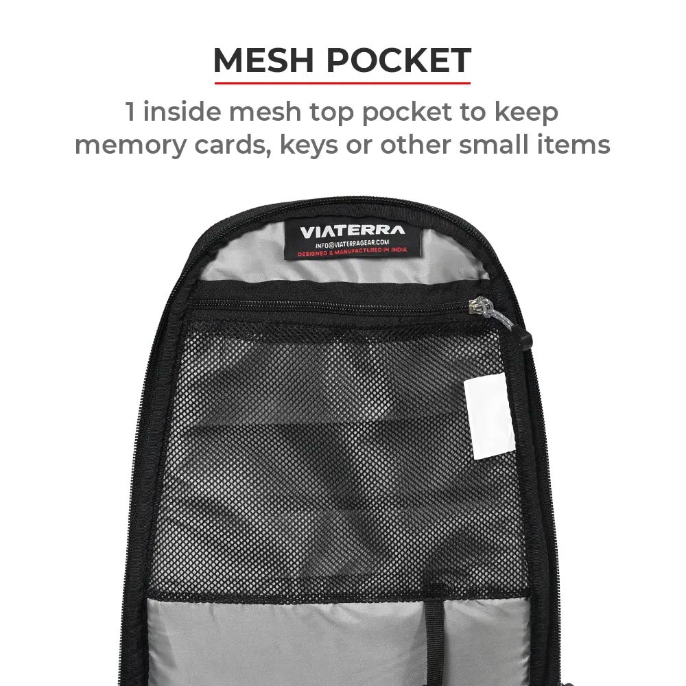 Viaterra Oxus Non-Magnetic Tank Bag mesh pockets